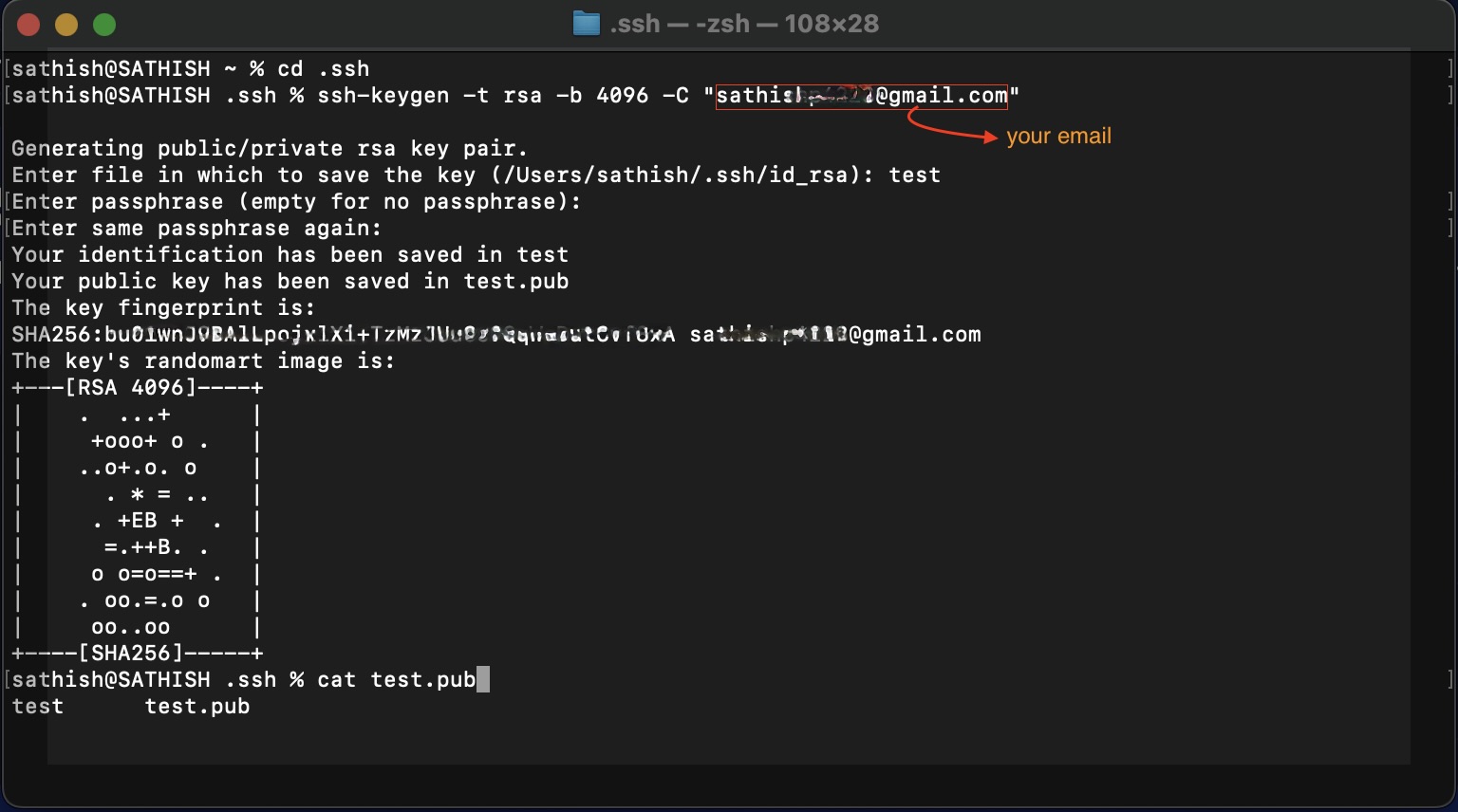 Generating SSH key in macOS terminal